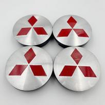 10 vnt. Automobilio ratų centriniai dangteliai Emblema Mitsubishi Ralliart Lancer ASX Colt Pajero Outlander Eclipse Delica Priedams hbsh24 56mm Stickers&10 Pcs gray