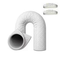 Portable Hose Insulation Cover, Wrap for Conditioner Duct, Heat and Cold Loss Barrier with Adjustable Straps One Size