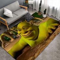 Shreko asmenukių kamera Ogro neslystantis kilimėlis Animacinis Anime grindų kilimėlis Vaikų miegamojo svetainės dekoras Kilimas Dovana filmo gerbėjui 60x90cm yellow