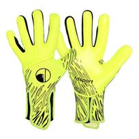Professional Soccer Goalkeeper Gloves Breathable Anti-Slip Latex Palm No Finger Protection Training Match Use Size 10, Palm Length 20-21 cm augalų žalia