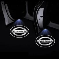 Automobilio durų emblemos šviesa LED pasitikimo lempa Belaidis lazerinis projektorius Nismo Nissan Almera Tiida Sunny QASHQAI Skyline Juke X-TRAI MARCH LIVINA black