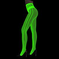 Women Glow In The Dark Fishnet Tight Flame Snake Spider Pattern Fishnet Tights Luminous Fishnet Halloween Party Festive Dress Up Max 172cm 75kg green