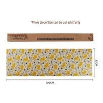 Beeswax Food Wrap Roll - Degradable & Food Grade for Preserving Fruits and Vegetables Roll beige