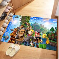 Roblox 379 Carpet Suitable for Entryway Foyer Study room Playrooms Anti-slip Rug Office home decor Perfect Gift for Friends & Family 40cmx60cm