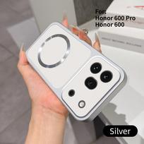 For Honor 600/600 Pro dėklas Naujas lychee raštas CD magnetinis žiedas itin plonas dangtelis For Honor 600 Pro smūgiams atsparus buferis Funda Honor 600