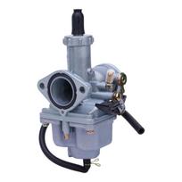 Motorcycle Carburetor Replacement with PZ26 Specification and Manual Choke, Metal Engine-System Part for CG125-CG150 Configurations 1 gray