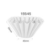 Cake-shaped Coffee Filter Paper, 50 Sheets, Food-grade Virgin Wood Pulp, Bowl-shaped, In Stock white