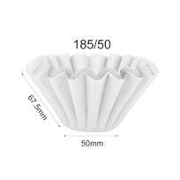 Cake-shaped Coffee Filter Paper, 50 Sheets, Food-grade Virgin Wood Pulp, Bowl-shaped, In Stock