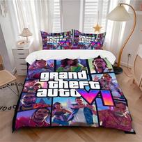 Gta Vi Patalynės Komplektas 3 Dalys HD Spausdinimas Antklodės Užvalkalas Pagalvių Užvalkalai Paaugliams Suaugusiųjų Miegamojo Dekoras Kalėdinė Dovana C9211677 180cmx210cm