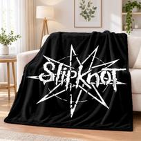 Slipknot Flannel Throw Blanket Soft Warm Cozy For Sofa Bed Indoor Home Bedroom Use 80cmx120cm