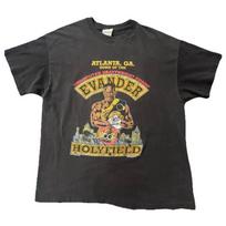 Vintage 1991 Evander Holyfield Undisputed Champ T- shirt XL Single Stitched 130 gray