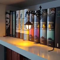 Library Lantern Decorative Bookshelf LED Night Light Warm Glow Mini Bookend Lamp for Home Desk Hanging Deco Cozy Reading Corner
