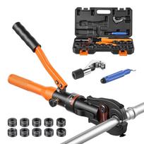 VEVOR Pipe Crimping Tool, Hydraulic Driven Press Tool with 10 Press Jaws, M12 M15 M18 M22 M28