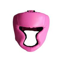 Suaugusiųjų bokso šalmas Taekwondo Head Gear Muay Thai galvos apdangalai, Sanda treniruočių šalmas One Size rožinė