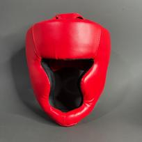 Suaugusiųjų bokso šalmas Taekwondo Head Gear Muay Thai galvos apdangalai, Sanda treniruočių šalmas One Size raudona