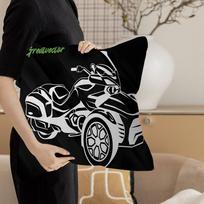 Can-Am Spyder Logotipo Siuvinėtas Laimingo Drakono pagalvės užvalkalas sofos pagalvės užvalkalas namų kambario dekoracija vaikų dovana 12x12Inch white