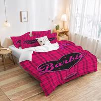 Cartoon Barbie Duvet Cover Baby Bedding Set Children'S Bedding Set 3-Piece 1 Quilt King Size Twin Covers Children Printed EU Single(135*200cm)3pcs pink