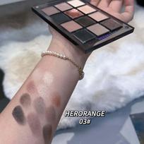 HERORANGE 12-color Eyeshadow Palette with Multiple Colors to Suit All Makeup Looks Dark Eyeshadow Palette šokoladas