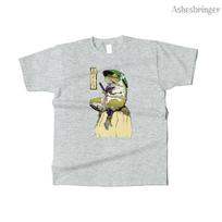 Unisexs Cotton Victorious Samurai Frog Graphic T Shirt Street Casual Style Tee for Unisex and Women 4XL beige