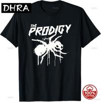 Vintage The Prodigy Electronic Music Band Funny Rock Unisexs Tshirt Black Cotton Casual Printed Shortsleeve Tee Shirts Hiphop S gray