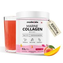 Moderate Marine Collagen Powder for Women, with Glutathione, Type 1 & 3 Hydrolyzed Collagen Peptides, Hyaluronic Acid, Biotin, Vitamin C, Mango