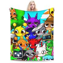 Sprunki Incredibox Wenda Antklodė Beats Žaidimas Flanelė Naujiena Minkšta Mėtoma Antklodė Namams Restoranui Pavasariui Rudeniui 200x150cm 80x60in
