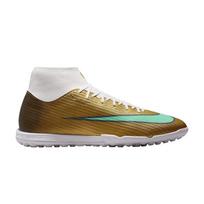 Nike Mercurial Superfly 11 Academy TF High Kylian Mbappé Unisex Sneakers Brown Metallic-Gold Green-Glow IR0787-701 45 brown