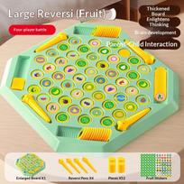 2-4 Player Flip Chess Memory Game Board Games Double Player Battle Puzzle Toy Kid Concentration C yellow