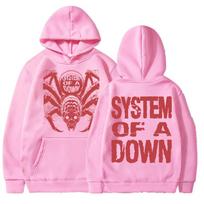 Vintage Rock Band System of A Down Hoodie Men Women Harajuku Gothic Punk Sweatshirt Alternative Metal Pullover XL multi