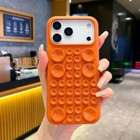 Suction Cup Silicone Case for Apple 15 Pro Max - 3D Liquid Anti-Drop Protection iPhone 13 Pro Max white