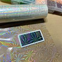 Holographic Heat Laminating Film Transfer Paper For Perler Fuse Beads Sparkle Cold-Hot Lamination Sheet DIY Pixel Art Craft gray