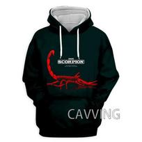 New Rock Hoodis Palaidinė Scorpions Grupė 3D Spausdinimo Hoodis Vyriškas Mada Didelis Dydis Sportinis Kostiumas Moteriškas Prakaito Marškinėliai Vyriški Drabužiai Paauglių Striukė Naujas 2XL gray