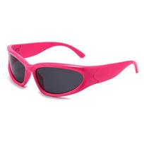 Sunglasses Highend Driving Mens Steampunk Uv And Glare Protection Rose red frame black gray tablet