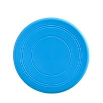 Durable Chewable Pet Training Frisbee Toy Tear Resistant Soft Rubber Flying Disc For Dogs Exercise Play Fetch Training Supplies mėlyna