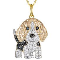 Shiba Inu Beagle Pendant French Bulldog Dog Necklace Exquisite Pet Puppy Necklace  Women Men Style 15 beige