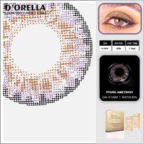 D'ORELLA 3 Tone serijos spalvoti kontaktiniai lęšiai akims Spalvoti kontaktiniai lęšiai akių spalva 14,5 mm black
