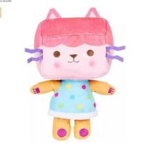 25 cm animacinių filmų įdaryti gyvūnai Gabby lėlių namelis pliušinis žaislas Mercat Mermaid Cat Undinėlė pliušinis lėlės vaikams Gimtadienio dovanos box cat（25cm） beige