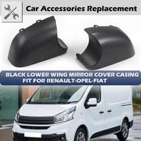 Rimuojantis galinio vaizdo veidrodėlio dangtelis, šoninio veidrodėlio dangtelis, korpusas tinka Vauxhall Vivaro, Renault Trafic, Fiat Talento furgonui Left gray
