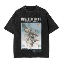 Metal Gear Solid C.Q.C. Boot Camp Vintage Distressed Oversized Black T-Shirt | Tactical Espionage Game Fan Merch Tee XXXL juoda