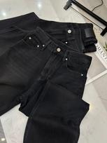 In Stock: TOT Classic Black Bull Straight Leg Washed Cotton Jeans Large juoda