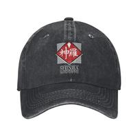 Baseball Cap Final Fantasy VII Shinra Summer Streetwear Trucker Hat  Unisex Women Design Running Hippie SunProof Snapback Cap One Size gray
