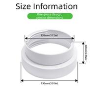 Exhaust Pipe Portable Air Conditioner Vent Duct Hose Coupler Exhaust Hose Adapter Replacement Accessory AC Hose Baffle Joint