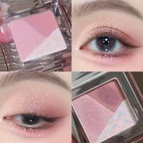 Catnip Mambo Three-Color Eyeshadow Palette - Pearlescent, Matte, Shimmer in Brown & Pink 8g