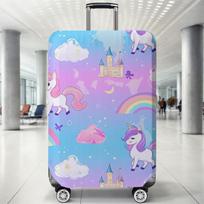 Animal pattern luggage protection cover, set suitable for 18-32 inch luggage cover, suitcase handle cover, travel accessories S pink