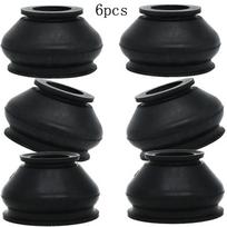6 vnt. Universalūs guminiai trauklės antgalio ir šarnyrų dulkių gaubteliai Universalūs šarnyrų gaubtelių keitimo priedai 6pcs black