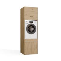Spintelė skalbimo mašinai Pola Twin 1S, artisan oak sp., 64 cm x 64.2 cm x 189.6 cm