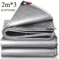 Atsparus vandeniui brezentas Anti-UV Sidabrinis brezentas Daugiafunkcinis 2x2m 2x3 3*3 3x4 3mx5 Markizė Stogelis Lietaus danga Lauko apsauga nuo saulės Stovyklavimas 2x3 m