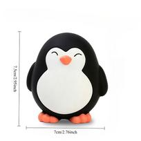 Pet Interactive Toy for Dog Cat Rubber Little Yellow Duck, Penguin Toy for Dogs Latex Squeak Squeaker Chew Training Pet Products black