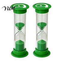 Durable Plastic Timer 2Pcs Colorful Hourglass Timers, Small Sand Clock 30s/1/2/3/5/10Mins Office Productivity Time Management Tool for Classroom Home E
