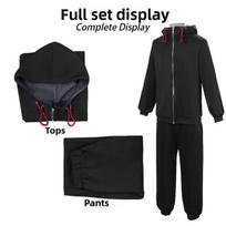 Jujutsu Kaisen Mirties Tapybos Cosplay Kostiumas Su Siuvinėtomis Detalėmis Kostiumų Šventėms Ir Konvencijoms Itadori Yuji,M black